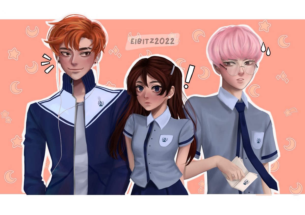 🌸NEW ART🌸
These are my OCs! I dont have a name for them yet 🌟 maybe you can help me? 

🌸These characters are actually from a short comic I made last 2019, but I gave it away along with my other sketchbooks.

🌟 RT and LIKES APPRECIATED 🌟
#artmoots #artph #draw #arttwt