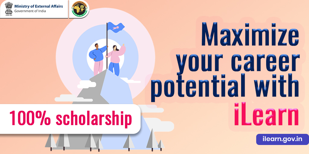 iLearnIndiaAfr's tweet photo. Maximize your potential by developing the skills you need for a 👩🏾‍🎓fulfilling career with our online #Degree, Diploma, Certificate programmes. Government of #India is offering 100% #scholarship. For more updates, register at #iLearn! https://t.co/abl7mi7dnO

#StudyiLearn #eVBAB https://t.co/L9SakC8YJM