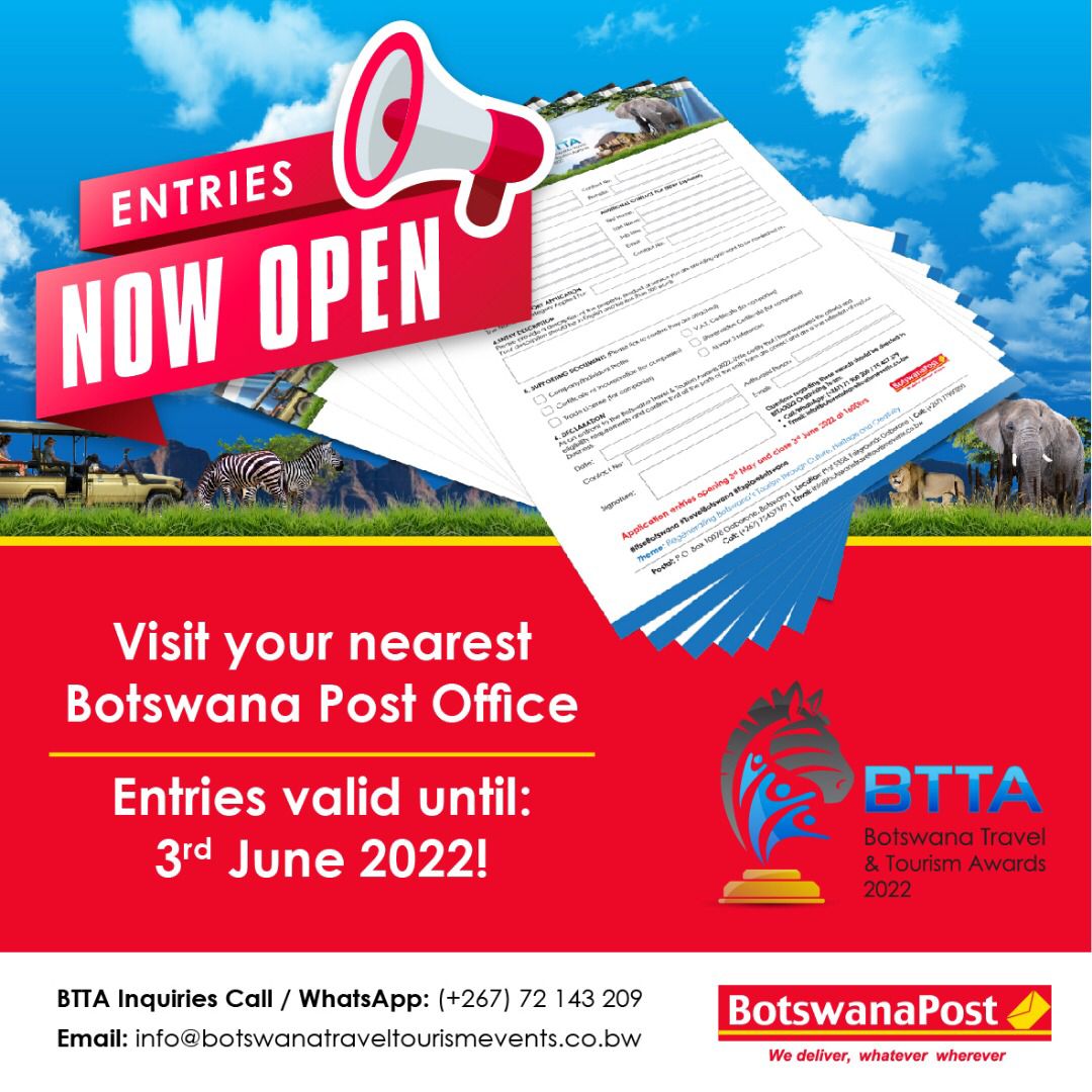 In partnership with @Botswana_Post  for  manual applications. 
An application form will be provided to you  on request!

#RewardingExellence 
#ItseBotswana #TravelBotswana #ExploreBotswana 
#BTTA2022
