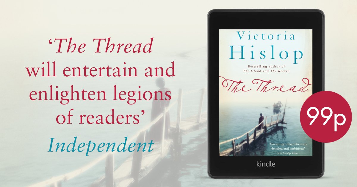 headlinepg's tweet image. DEAL ALERT! You can pick up a copy of #TheThread by No. 1 Sunday Times bestseller @VicHislop for 99p this month!

Buy it here: amzn.to/3MRk03B