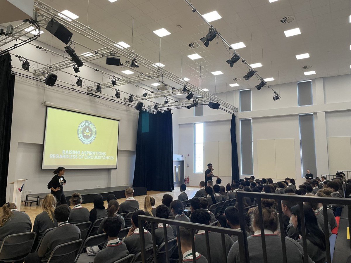 gorse_ruth's tweet photo. Our @AimLittleHigher Day for years 9-11 has kicked off with an eye-opening and encouraging assembly for Year 11, giving them motivation leading up to their GCSE exams #daretoachieve #careers #aimhigher https://t.co/ozv7yTKn2K