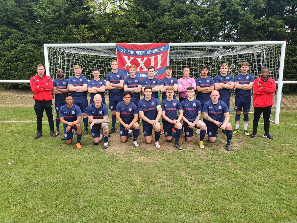 22_Engineer_FC's tweet photo. @Kinloss_Sappers 3️⃣
@22_Engineer_FC 1️⃣

Despite a positive footballing performance, we fall short in the Sapper Cup Final to a hardworking @Kinloss_Sappers side, who ultimately capitalised when it mattered most. 

Congratulations @Kinloss_Sappers 👏 

We go again next season! https://t.co/rkD86nJELV