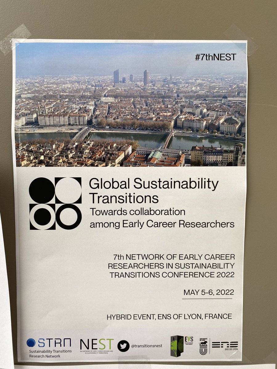 Already attended some extremely interesting presentations on mission-oriented innovation systems, polycentric governance, and international relations in #sustainability #transitions at #7thNEST - more to come &amp; great to meet many new (and various already familiar) people!