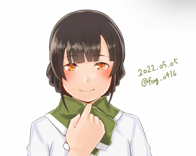 ちょっち早めですが雲鷹さん#艦これ版深夜の真剣お絵描き60分一本勝負#艦これ版真剣お絵描き60分一本勝負_20220505 