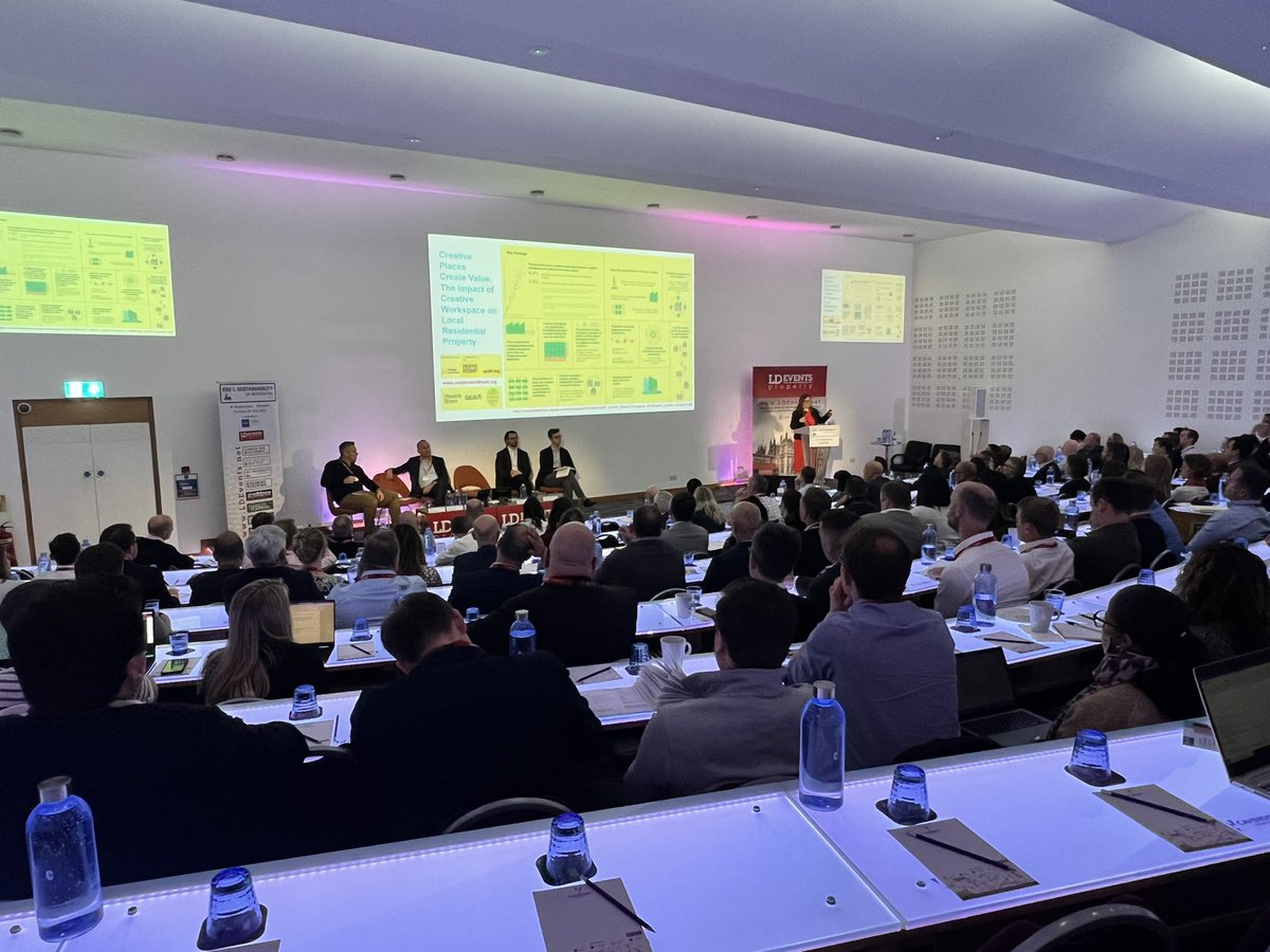 MaxwellFarrell's tweet photo. Excellent morning session @LDEProperty #ResiESG conference hearing from @Adam_Challis @aknotay @jeffendean @richard_donnell on the rise of #ESG in residential property. Good to see @CreativeEstuary @CreativeLandT report on value of cultural colocation rep’d &amp; #netzero tackled https://t.co/mOeJTT3PeE