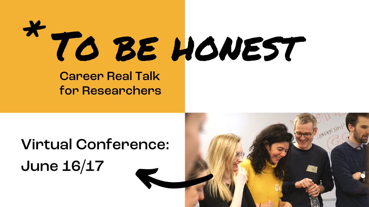GSO_eV's tweet photo. To be honest (tbh), navigating the career path in #academia &amp; beyond is often based on informal knowledge, on watercooler conversations, or lucky coincidences. The #tbhconference is the place where such conversations take center-stage.➡️ Register here: https://t.co/i0Fyb9wg9E https://t.co/0ccIh2obtr