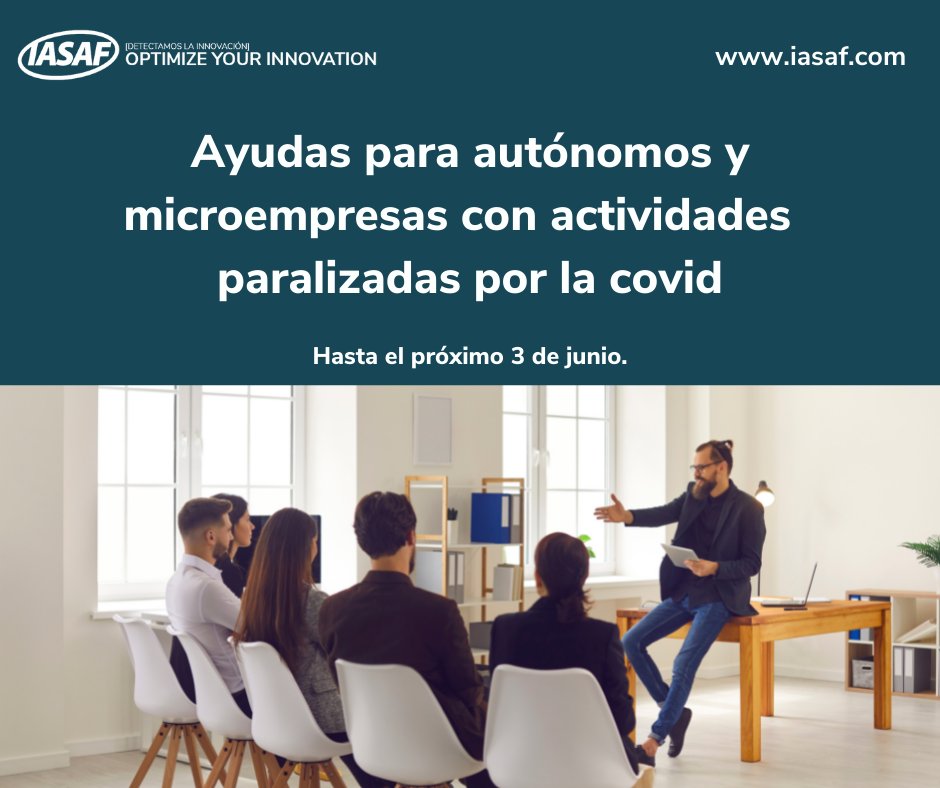 💡Nueva línea de ayudas para #autónomos y #microempresas de #Galicia con actividades especialmente paralizadas por la covid.

📆Presentación de solicitudes hasta el  3/06/22.
🔍bit.ly/3sdzS8I

iasaf.com // ¡Llámanos! 911333126