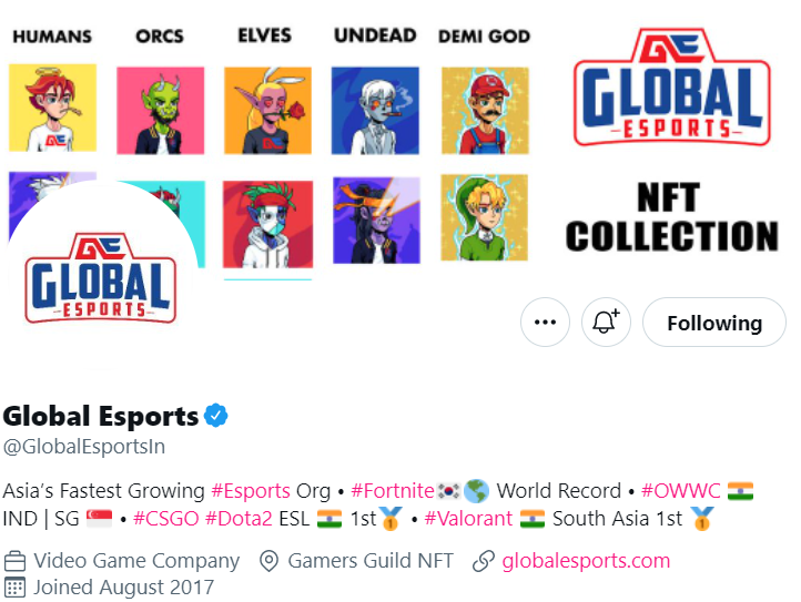 Hixokozz's tweet photo. @irushi @GamersGuildXYZ @GlobalEsportsIn Let's goo @ajtheultimate @Stanleyyy18 @ray_shlok https://t.co/aq18C5LA1s
