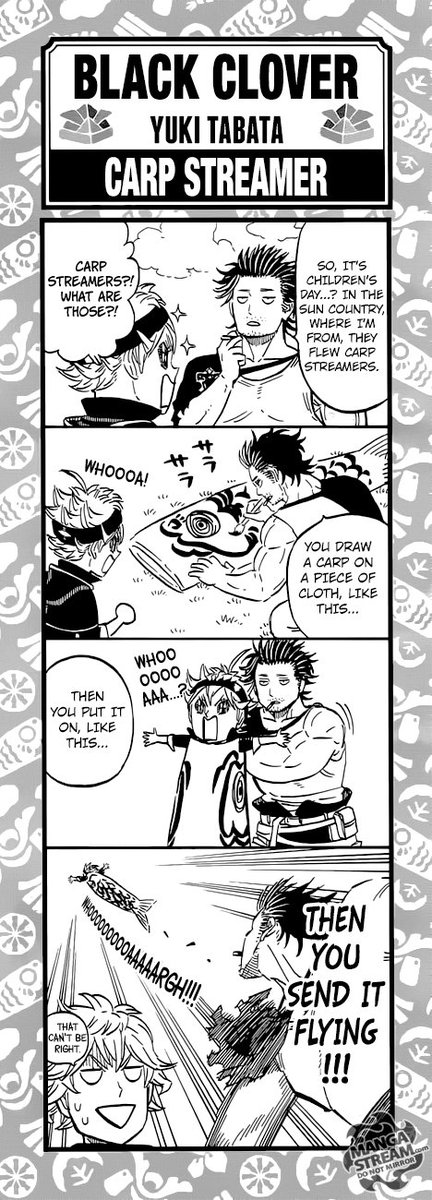 5/5 Japan's Children's Day 🇯🇵🎏😆
#ブラッククローバー
#BlackClover 