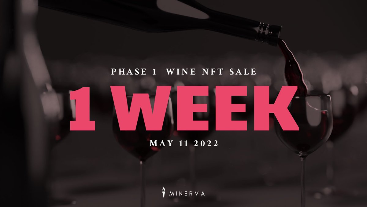 Minerva_Wine's tweet photo. 🔥Minerva Wine NFT Launch 🔥 

Wine: Case of 6 bottles of Hurudza Cabernet Sauvignon by Kumusha Wines. 

Art: Series of unique Phase One pieces by Jason Drake

Where: https://t.co/ZClkkHhZ7a

When: Weds 11th May, 5pm UTC.

Price: 149 $UST.

Delivery: Free

Limit: 2 per person. https://t.co/O9HMEwREXi