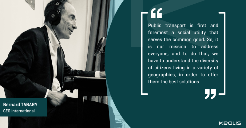 groupekeolis's tweet photo. 📣#Podcast“Thinking like a passenger” the new episode of “Our lives in motion” is online! @BernardTabary, International CEO at #Keolis explains why it is essential to look beyond infrastructure and passenger flows and the importance of taking diverse mobility needs into account⤵️