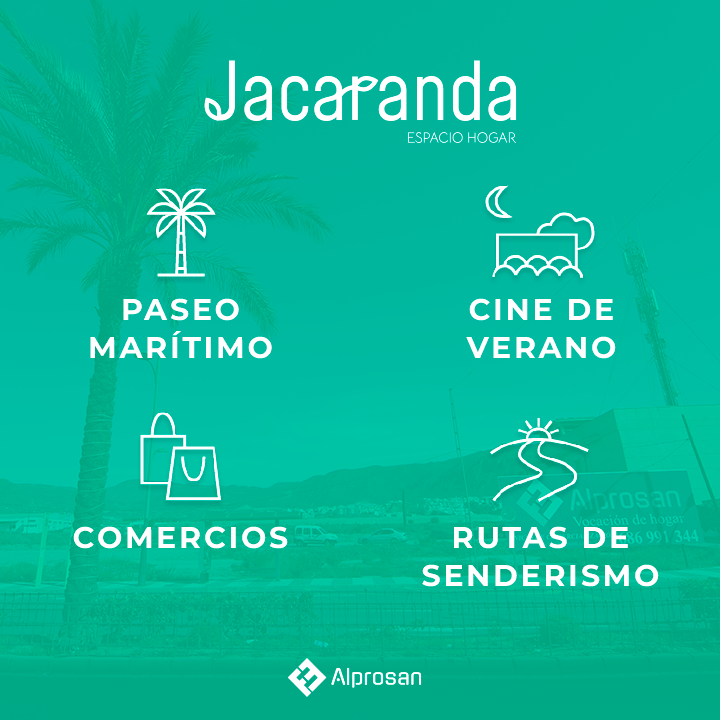 Alprosan_al's tweet photo. Hoy queremos recalcarte cuáles son los servicios que vas a tener en Jacaranda: 

🏖 Paseo marítimo. 
🎥 Cine de verano.
🚶Rutas de senderismo.
🛍 Muchos comercios. 

¿A qué esperas? 

📞(+34) 950 23 22 44
📞(+34) 686 99 13 44
📧info@alprosan.com

#jacaranda #aguadulce #promotora https://t.co/4qINZ9d4iM