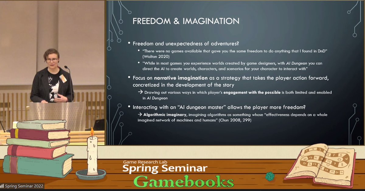 Seminar Participants, many thanks to everyone for some really interesting presentations, constructive comments and discussions on Day 1! The second #Gamebooks seminar day continues today! 📚🤓