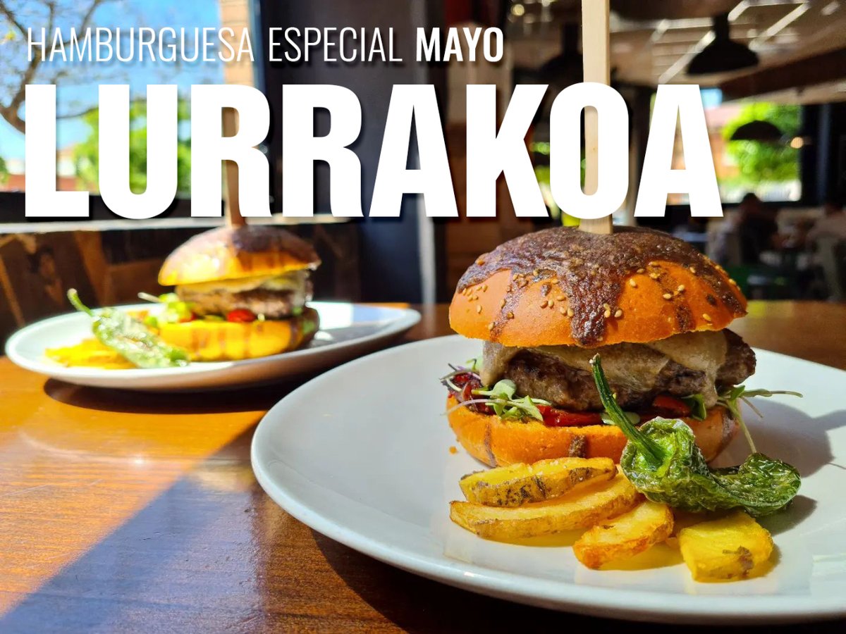 Os presentamos Lurrakoa, nuestra hamburguesa especial de #mayo 

Una creación de Juantxu Morán para el #clubdelahamburguesaperfecta