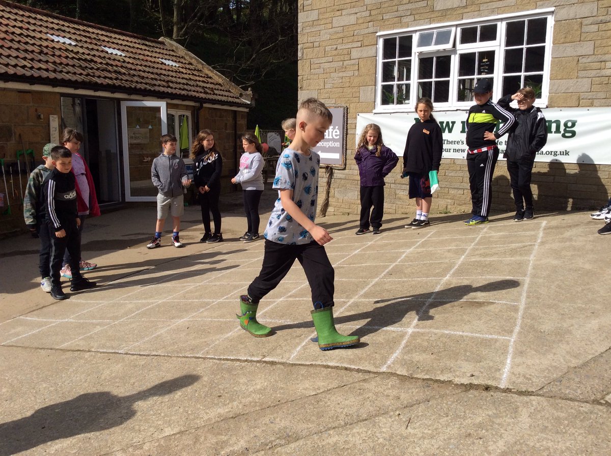 MIssBai69392016's tweet photo. #year4 #lastmorning.    Team building activities today - can we avoid the bombs buried in the minefield?  @stjs_staveley https://t.co/4foPNuzHwx