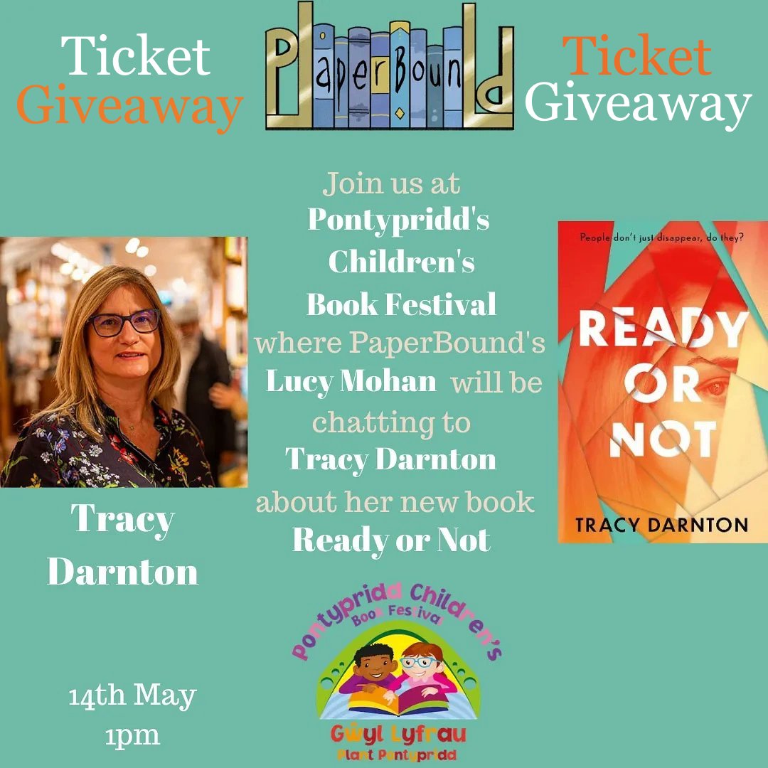 ⭐️WIN⭐️
We’re sponsoring 2 tickets to the <a href="/TracyDarnton/">Tracy Darnton</a> in-person event at this year’s #PontyKidsBookFest on 14th May. To win:
📚check you’re available (details in thread)👇
📚Like, RT, &amp; tag someone in comments who might be interested
Winner will be randomly selected on Mon 1/3