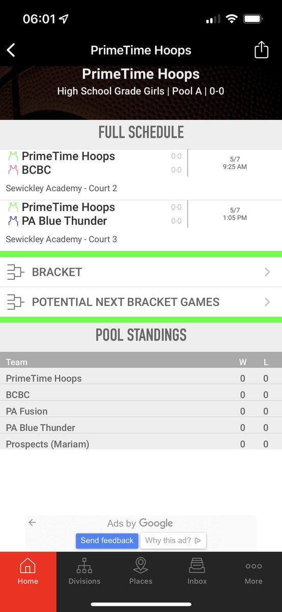 PrimeTimeHoops2's tweet image. Saturdays schedule at the Adidas Ballers Classic ⁦@prospectsbball⁩