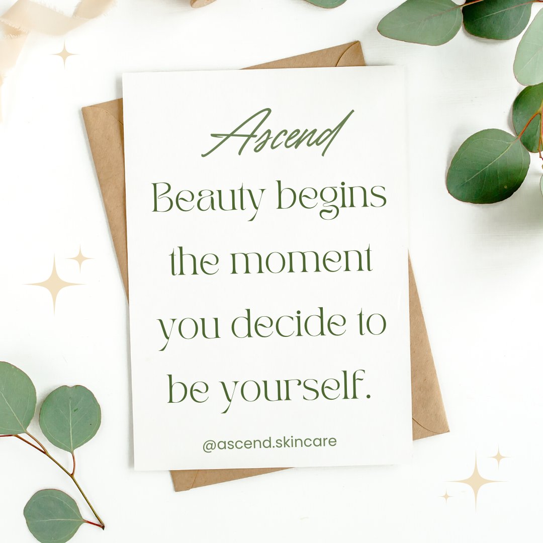 Coco Chanel said it beautifully. Beauty comes from true expression of yourself.

Ascend's botanical serums are here to naturally help you feel your best and take care of the skin you have so you can be your truest, most authentic self!

#cbd #cbdserum #cbdskincare #beauty
