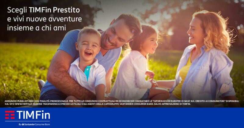 TIM_Official's tweet photo. Per la #GiornataInternazionaledellaFamiglia regala qualcosa di speciale alle persone che ami. Scegli #TIMFin Prestito e vivi nuove avventure. Scopri di più 👇