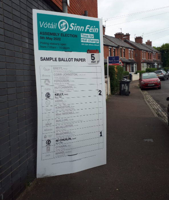 Bazzinho9's tweet photo. Election is already an absolute joke. Don't want to reveal who I plan to vótaíl for but the ballots are beyond impractical. Brought this in to the voting booth and was trying to fold it for about 25 minutes before they asked me if I was OK. Left in embarrassment. 

Won't be back! https://t.co/NoSpqq2RTX