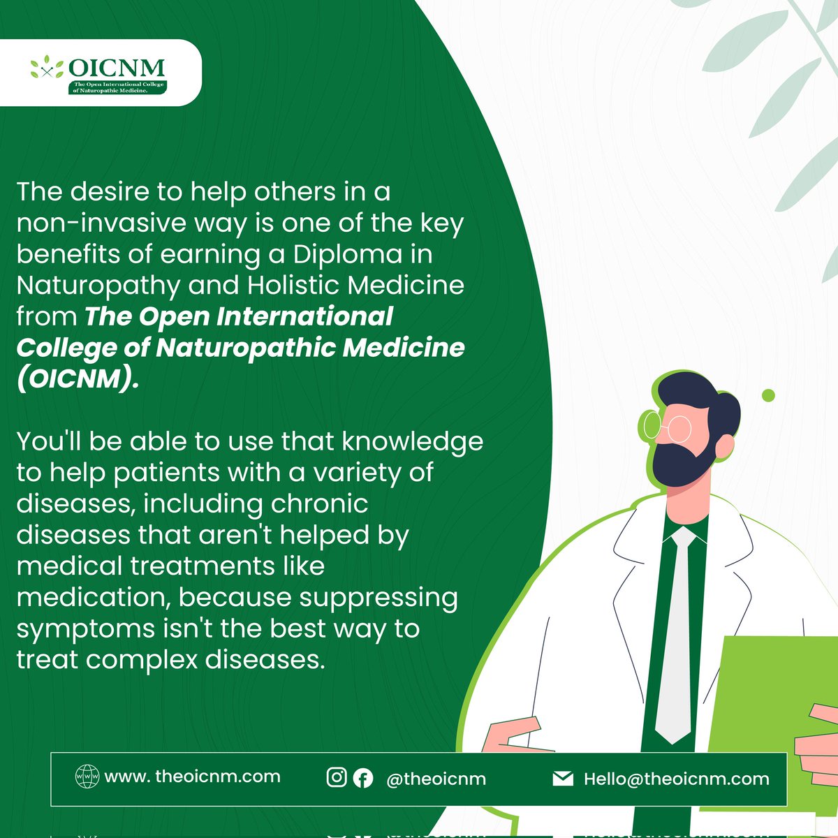 oihmclinic's tweet photo. Become a Naturopathic Medicine Practitioner with our self-paced, tutor-guided courses for beginners and professionals. https://t.co/NBA3cCkBgT
