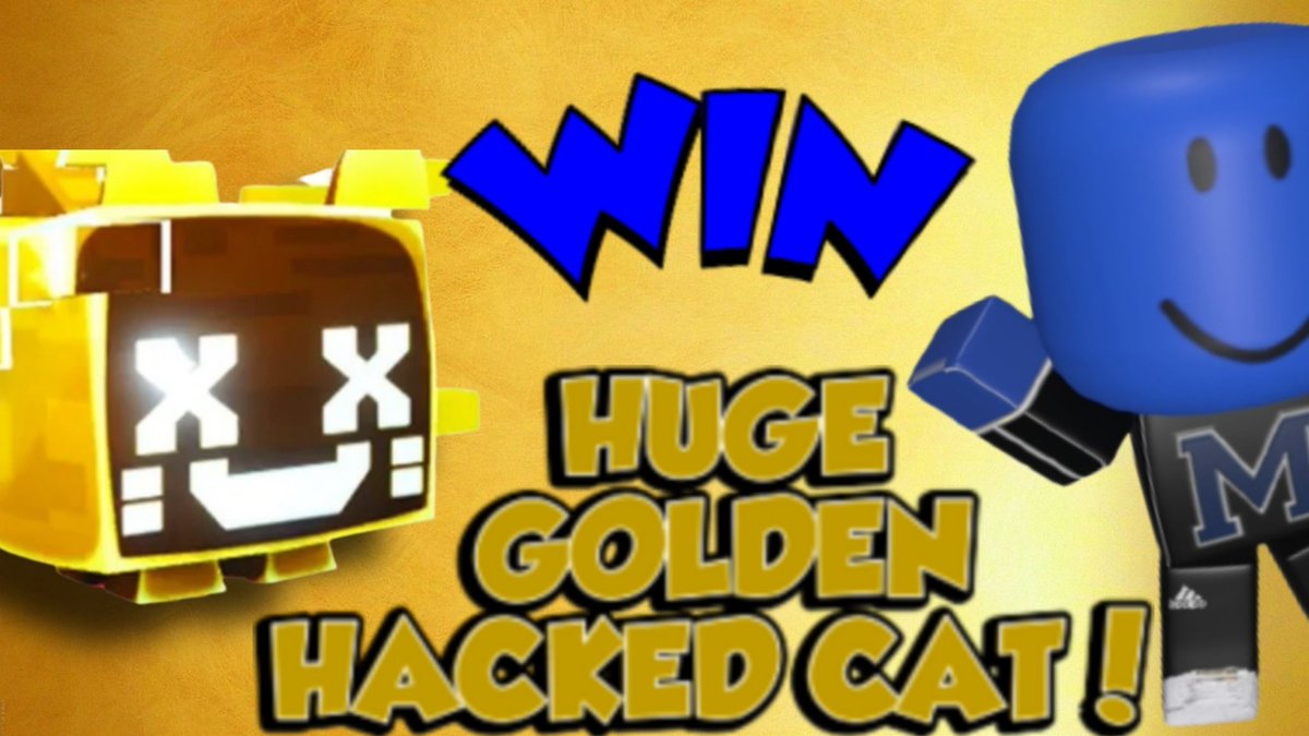 MintysGiveaways's tweet photo. ⭐️ HUGE GOLDEN HACKED CAT GIVEAWAY ⭐️

How to enter 👇🏻
https://t.co/p0Xno5Fwqu

Retweets appreciated 💙

⭐️ 1 Winner announced Monday 9th May  ⭐️
#PetSimulatorX #Roblox https://t.co/QBMLwmiV3I
