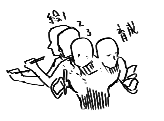 描くべき絵が多すぎてこうならないと追いつかん 