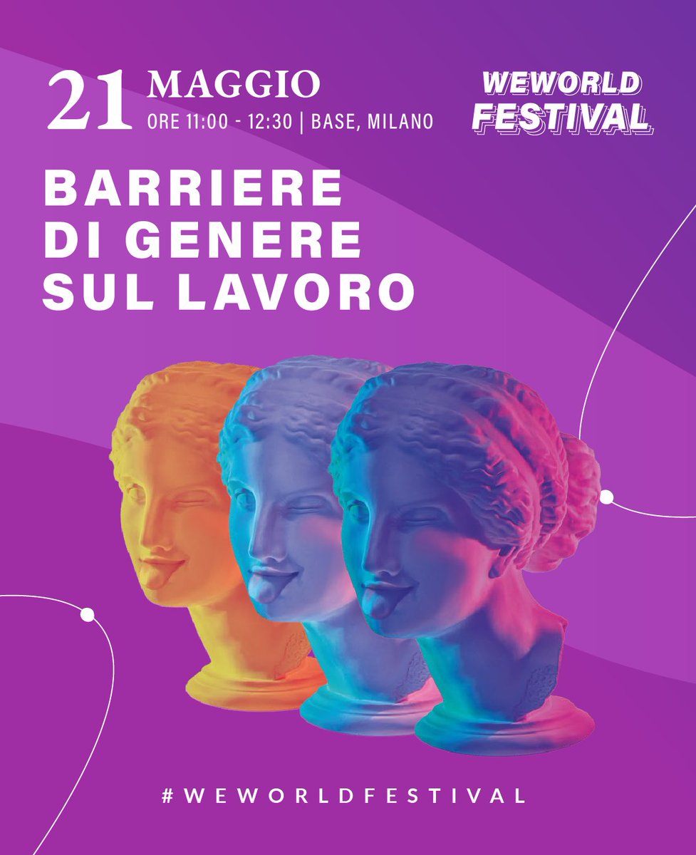 WeWorldOnlus's tweet image. “Sei brava, ma non è che mi resti incinta se ti assumo?”
“Sei brava, ma non posso darti quella promozione.”
“Sei brava, ma non c’è bisogno che ti unisci alla riunione.”
Al #WeWorldFestival parliamo di barriere di genere nel lavoro: loom.ly/D9-fqJ8 #NessunaBarriera
