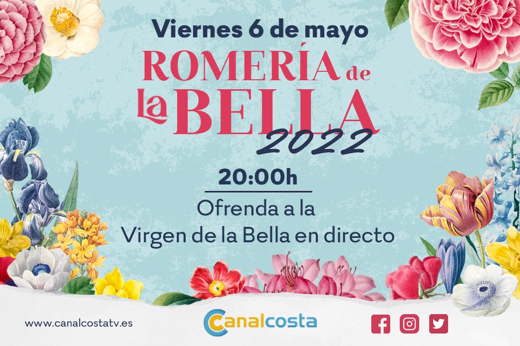 CanalcostaTv's tweet photo. 🌼 ¡NO TE LO PIERDAS!

Disfruta mañana junto a nosotros de la ofrenda de flores 🌸 a la Virgen de la Bella de #Lepe, con una emisión especial #EnDirecto a las ⏰ 20: 00 horas.

Síguenos a través de la 📺 TDT y nuestra web 🌐 https://t.co/1UiQZt9idj, y no te lo pierdas.

@AytoLepe https://t.co/1SaaJHvooQ