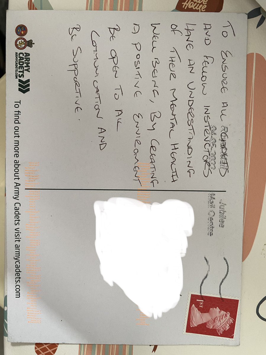 SI Kirsty Marie 2 Coy Merseyside ACF (@kirstymariesi) on Twitter photo I attended <a href="/CFHealthyMinds/">Army Cadets Healthy Minds</a> awareness course delivered by <a href="/MacfOc4/">HQ Army Cadets SO2 - first aid</a> and enjoyed it. We took time to think about our own actions and had them sent back to us as a reminder. Today is the perfect day for this to come as I am working with my DC tonight on the next steps for our unit I attended <a href="/CFHealthyMinds/">Army Cadets Healthy Minds</a> awareness course delivered by <a href="/MacfOc4/">HQ Army Cadets SO2 - first aid</a> and enjoyed it. We took time to think about our own actions and had them sent back to us as a reminder. Today is the perfect day for this to come as I am working with my DC tonight on the next steps for our unit