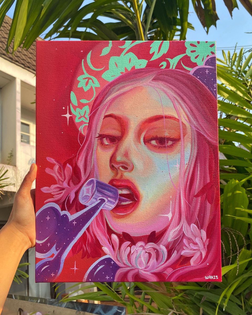 ‘Spray language’ 
30 x 40 cm. 
Acrylic mixed spray paint on canvas 
will showing at Superordinary Gallery, Brisbane. @superordinarybne 
A part of <a href="/bsafest/">BSAF</a> exhibition zone. 
#art #artexhibition #artwork #painting #paint #WomensArt