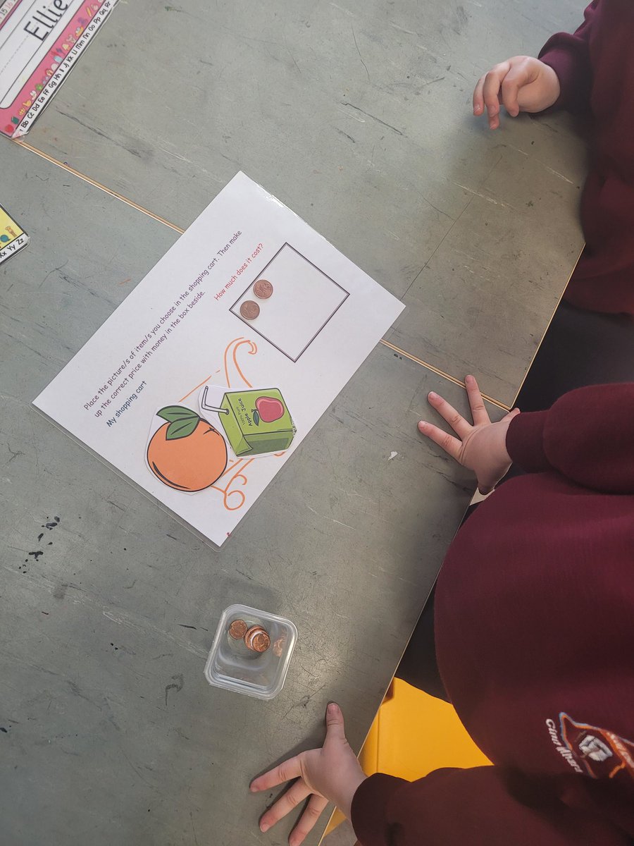 Lots of fun with money this week in Junior Infants <a href="/kinvarans/">Kinvara NS</a>