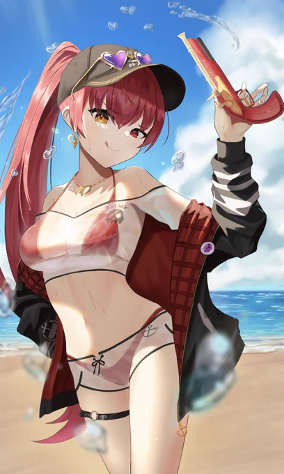 水着のマリン船長

#マリンのお宝 
#ホロライブサマーに願いを 