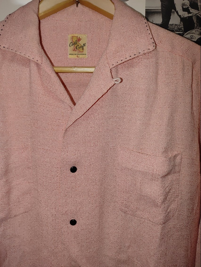 YosukeFunabashi's tweet photo. Vintage 1950s Cali Craft Rayon Shirt!
#706union
#50sstyleclothing
#vintageclothing
#elvisstyle
#cufflinks
#rayonshirt
#pinkshirt
#fleckpattern
#opencollar
#エルヴィスプレスリー https://t.co/iQhY60SavS