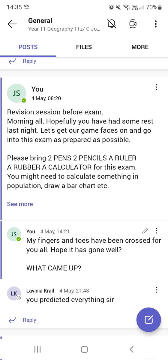 You like to see this as a teacher! When all the hard work and probability game pays off.