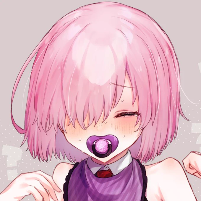これは子供の日だからという理由でバブをやらされるマシュの絵(かわいそう) #FGO 