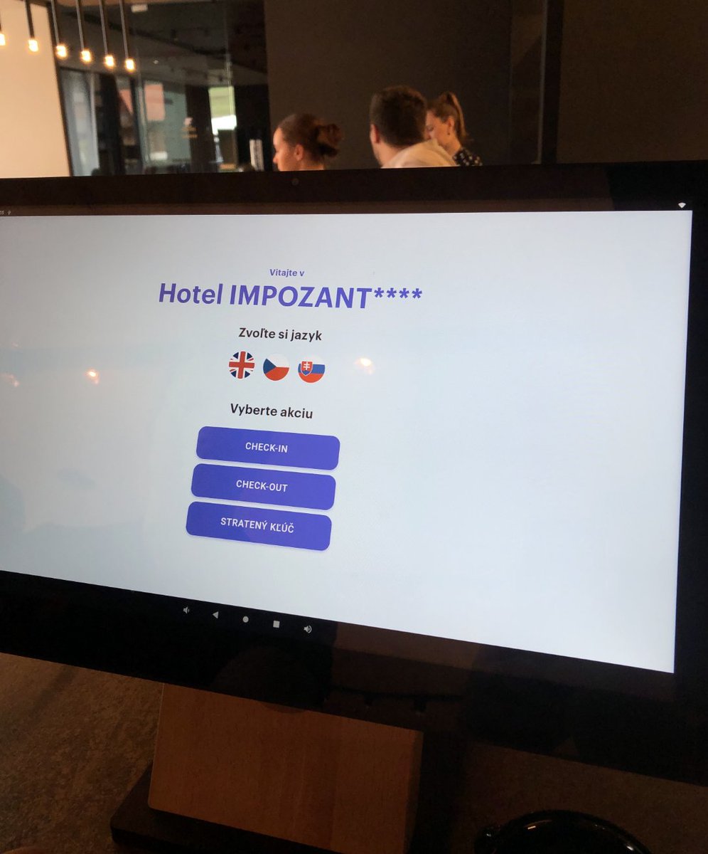 MyStay_cz's tweet photo. Let's welcome the magnificent Hotel Impozant to our MyStay family!🎉🎉
Besides the full package - online check-in, upsell, fully automated communication and MyStay Self check-in Kiosk, Hotel Impozant is the FIRST hotel with MyStay, that adopted our new #Inroomtablet. ⭐️ https://t.co/b6vhw4s88v