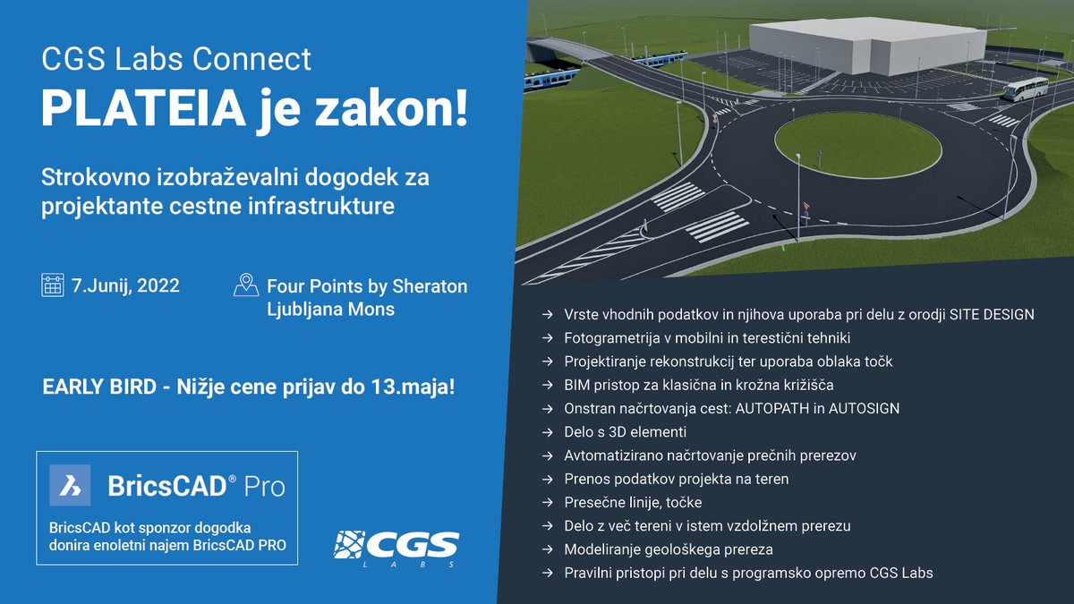 CGS Labs Connect | PLATEIA je zakon!

Strokovno izobraževalni dogodek za projektante cestne infrastrukture.

Več informacij in prijava: eventleaf.com/e/plateia_je_z…