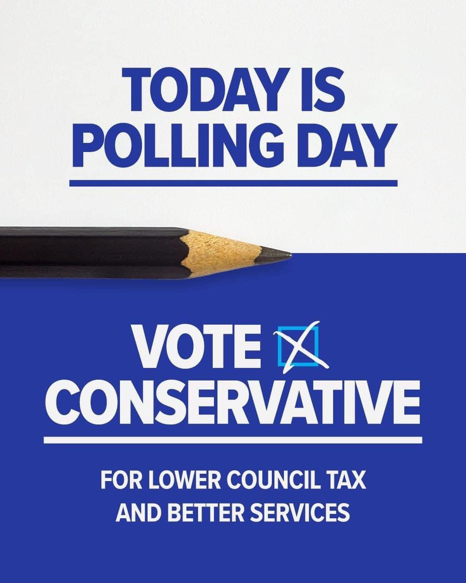 ⏰ Polls are now open!

🗳️ #VoteConservative today to:

🔵 Stop Labour bankrupting the London 

📣 Send a message to the Sadiq Khan and say no to his ULEZ expansion plan.@TeamLondonUK @CCACllrs @ConservativePF @Conservatives @CLWCA @CWOYorkshire @LondonCWO