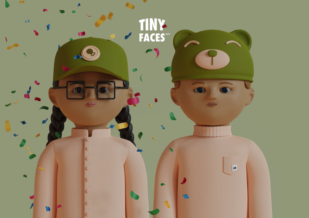 Federico & Greet (@honestcrooks) on Twitter photo New #TinyCouple: โ
Meet Kimberly, a cheerful gal with a rarity score of 24 out of 4000! ๐ฅ
And then there's Joe, our special little bear. He was the FIRST (Token #1) <a href="/TinyFacesNFT/">TinyFaces NFT ๐ฆ๐ผ๐จ๐พ๐ฉ๐ป</a> ever generated ๐ฏ Such a lovely duo! โค๏ธ
Show me your #TinyFaces , I'm not following enough of you! New #TinyCouple: โ
Meet Kimberly, a cheerful gal with a rarity score of 24 out of 4000! ๐ฅ
And then there's Joe, our special little bear. He was the FIRST (Token #1) <a href="/TinyFacesNFT/">TinyFaces NFT ๐ฆ๐ผ๐จ๐พ๐ฉ๐ป</a> ever generated ๐ฏ Such a lovely duo! โค๏ธ
Show me your #TinyFaces , I'm not following enough of you!