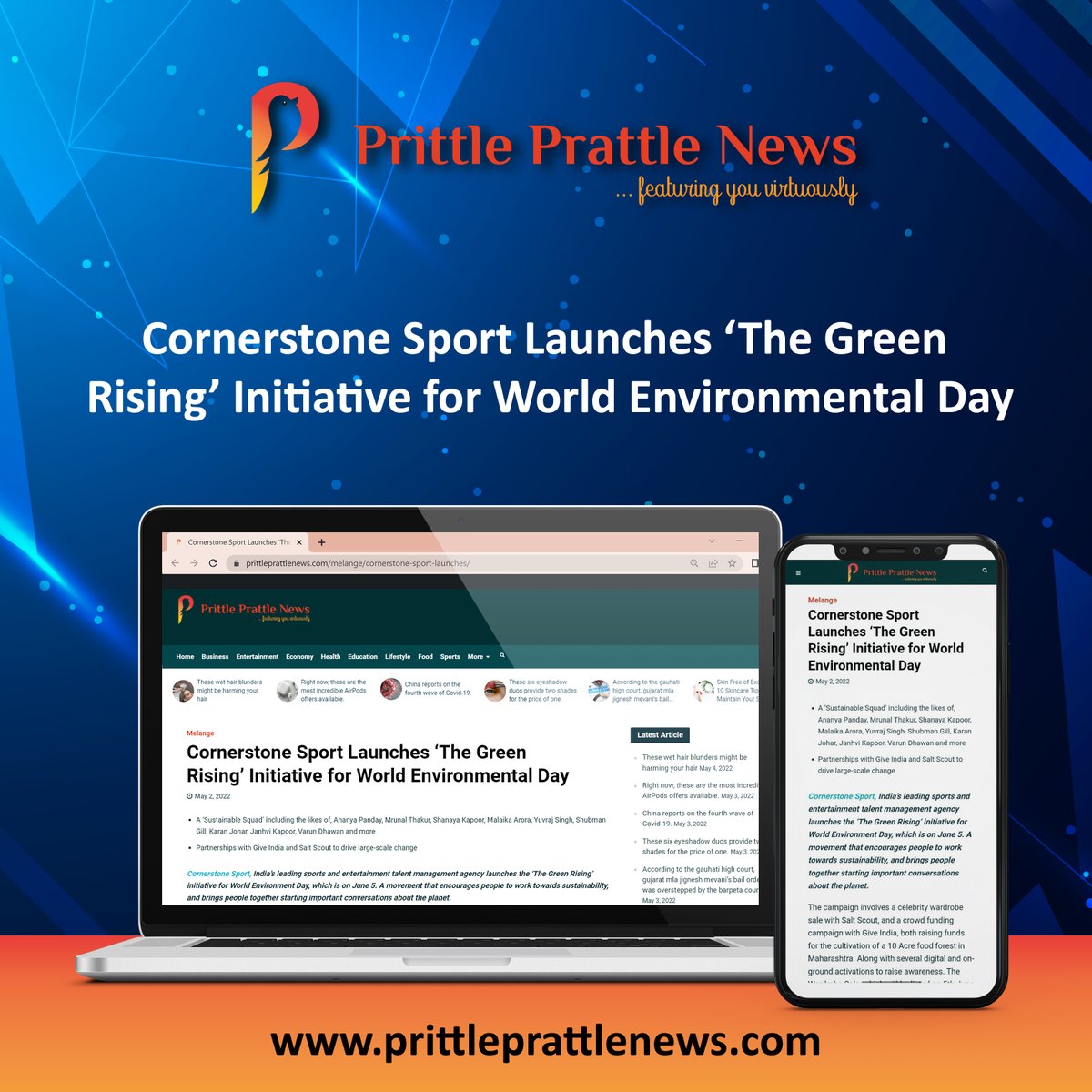 prittle_prattle's tweet photo. Cornerstone Sport Launches ‘The Green Rising’ Initiative for World Environmental Day
https://t.co/XSgYCoUCg1
#cornerstone #sportwin #worldenvironmentaday
@prittleprattle https://t.co/aeogGdqzEw