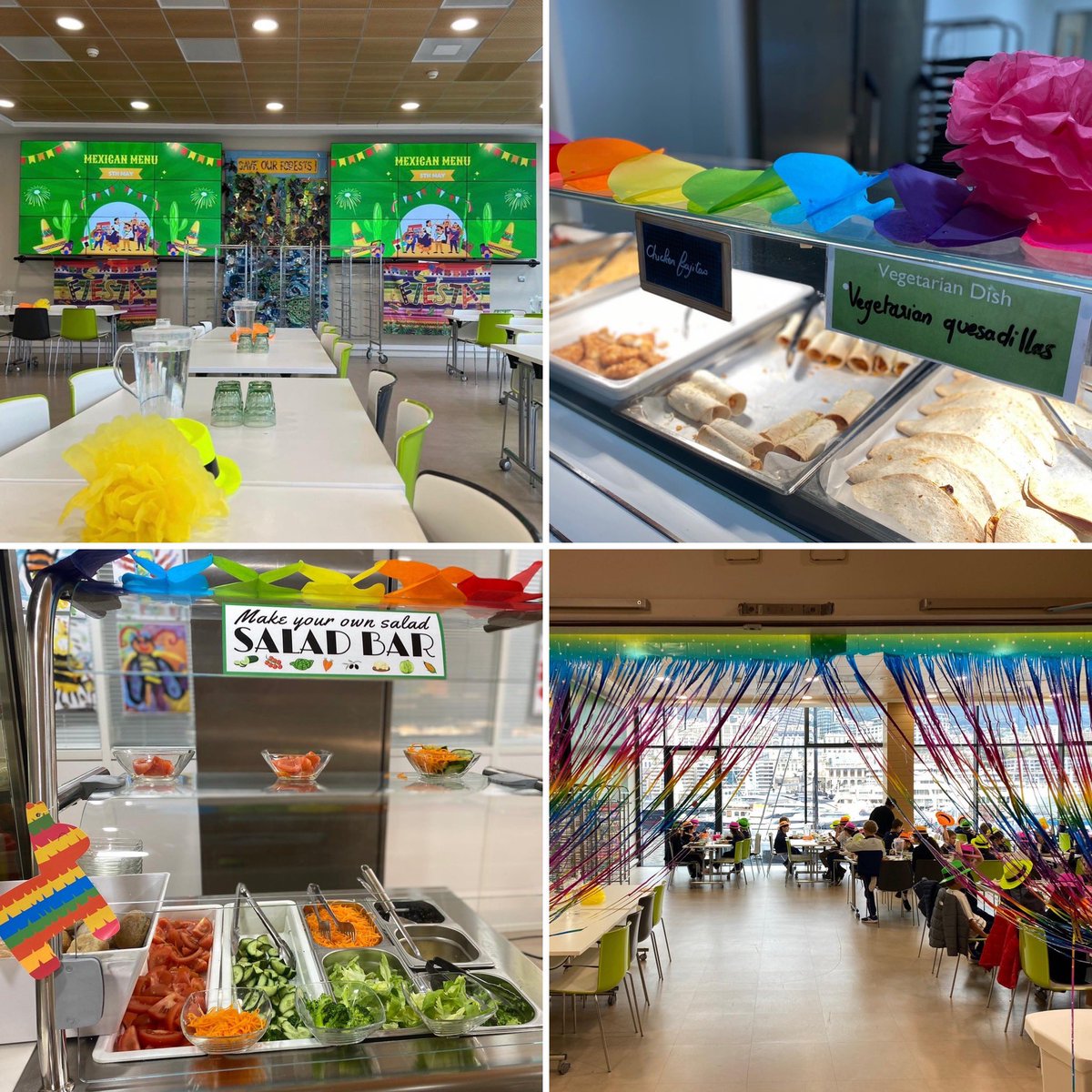 ISMonaco's tweet photo. Many thanks to the PTA for organising a very festive Mexican-themed lunch in the cafeteria for all students today! 🇲🇽
#mexicanlunch #cincodemayo #PTA #themedlunch #festive #mexican https://t.co/3GQNtePW26