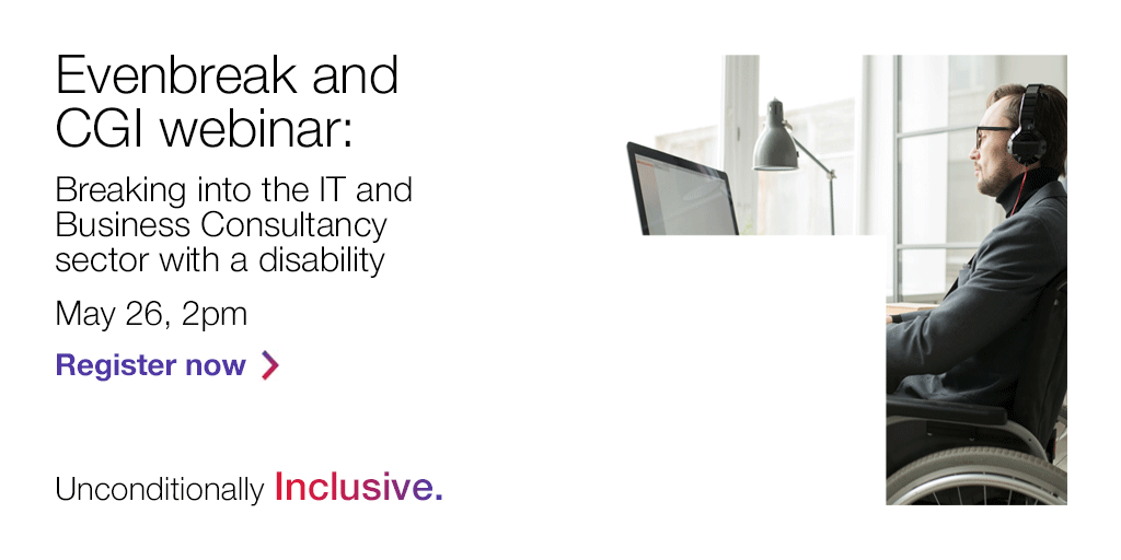 At CGI, we’re a disability confident company and take accessibility seriously. This means ensuring all CGI members enjoy our full range of opportunities and advantages. Join our webinar with  @Evenbreak  to find out more bit.ly/3DOOfoD #WeAreCGI #BePartOfOurStory