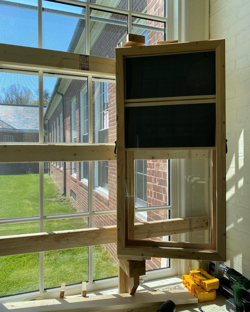 CoachTaylorD's tweet image. What are you doing at work today? I’m installing a hive of honeybees into a classroom! @catskillcsd