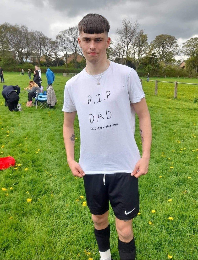 Teamgrassroots_'s tweet photo. RIP Dad
#Shoutout to Luke whose dad Simon sadly passed away recently, we played a memorial game for him on Sunday. Luke captained the team &amp; scored the winner - he did his dad proud ❤️
Our thoughts are with Luke’s family at this difficult time. 
#Grassrootsfootball https://t.co/Bb2V3xVxGc