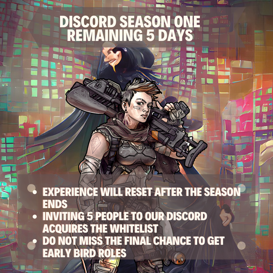 14CLab's tweet photo. 🦋 Season one ending in 5 days
😁 Experience will reset on the last day
🔥 Triple leveling experience ending tonight
👥 5 invitations for a #whitelist
#NFTGame #onFlow #gamefi #p2e #playtoearn #MMORTS #metaverse #UpcomingReleases #GuildGamers #EarlyBiz @YieldGuild @flowverse_ https://t.co/ndW7m5Nq2a