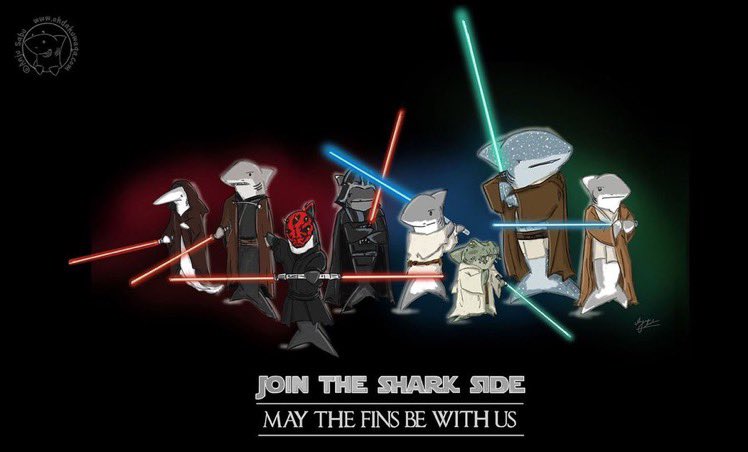 MA_Sharks's tweet photo. Not a fan of #MayTheFourthBeWithYou? Then today is your day #RevengeOfTheFifth!
Join me on the #SharkSide
(Artwork by @ohdakuwaqa) https://t.co/iDGvxguTfr