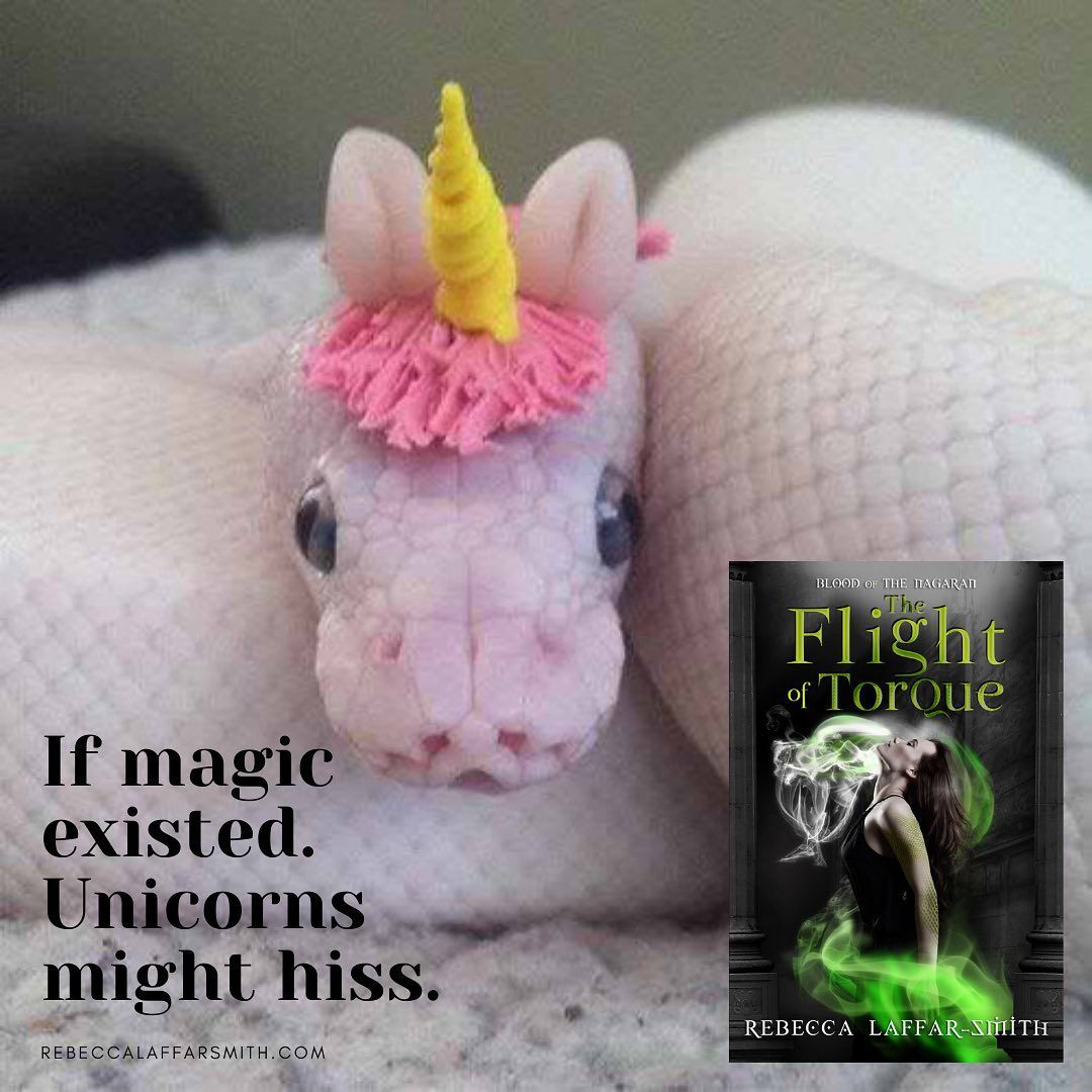 laffarsmith's tweet photo. What would you wish into existence if magic were real?

#wishes #magic #ifmagicwerereal #fantasy #unicorn #snake #snakes #snakesinhats #flightoftorque #rebeccalaffarsmith #serpent #snakeshifter #shifter #angels #urbanfantasy #supernaturalthriller #books #snakebook https://t.co/ZUIzQrs9qF