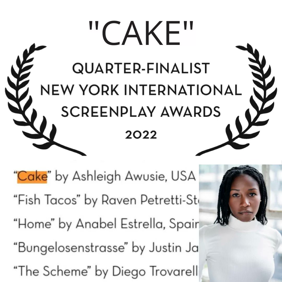 AshAwusie's tweet photo. BEYOND HONORED
🎉😮🎉😮🎉😮🎉
Recognition in my hometown always hits different. My short screenplay "Cake" is such a NY story w/ a universal theme, so what a perfect gift to make this list. Thank you @nyisawards ❤
#Cake #NYISA #AshAwusie #nyc #luckiestgalontheblock #staytuned https://t.co/11BvedST8o