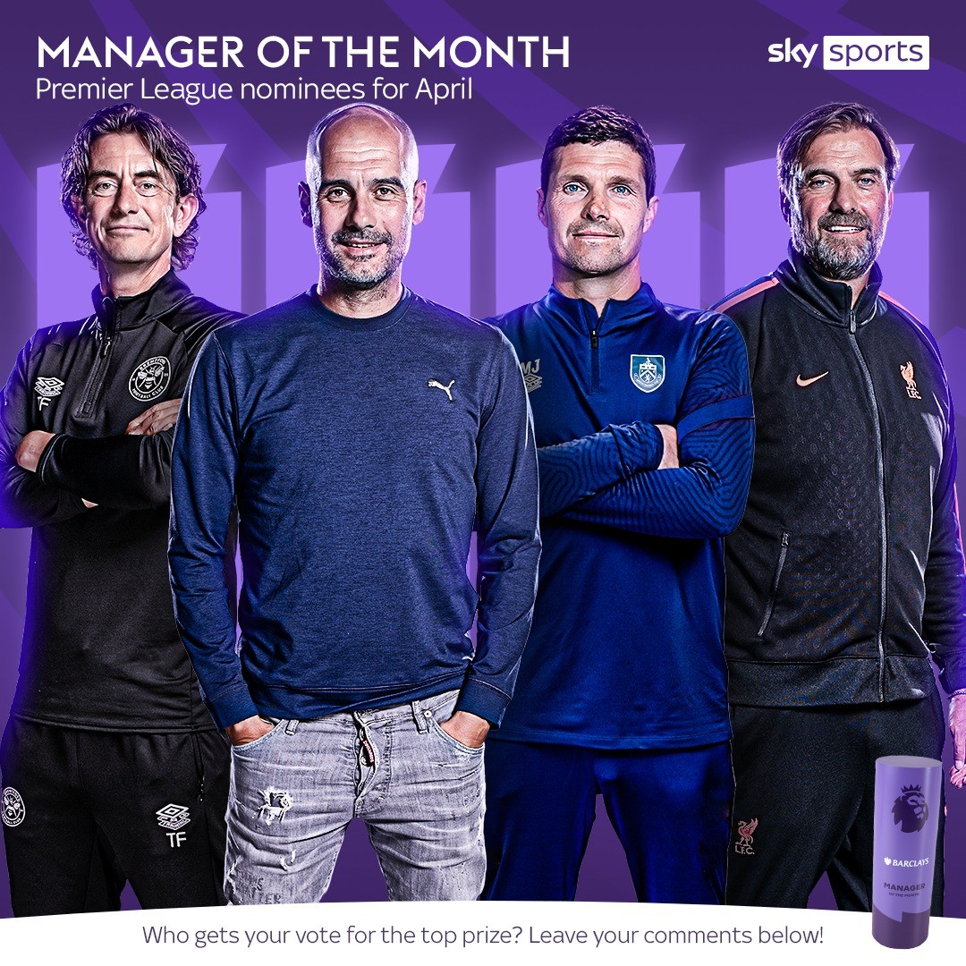 BREAKING: The Premier League’s nominees for April's Manager of the Month award are in! 🏆👔